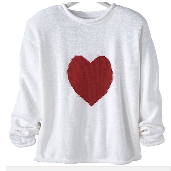 NorthStyle Sweaters - CHENILLE HEART SWEATER by NORTHSTYLE